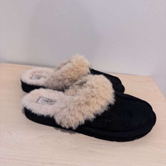 UGG Australia Black Suede Leather Slip-On Clogs | Size 10 | Gently Used 🖤👞 - Picture 3 of 12